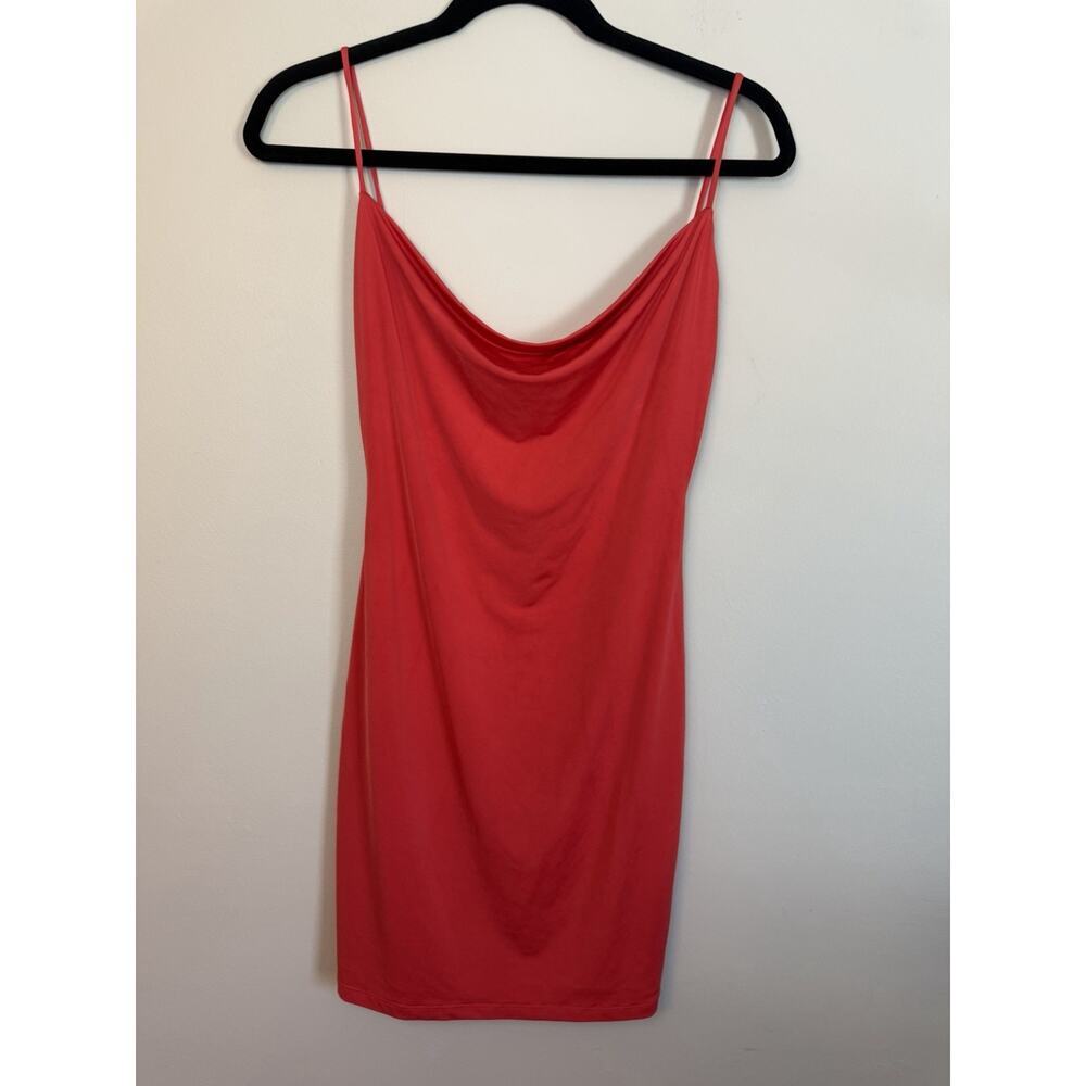 NBD revolve cowl neck mini dress red size small Stretchy